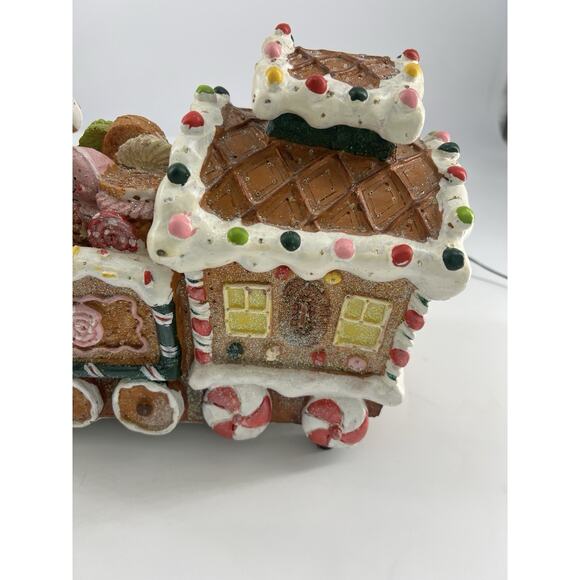 Cracker Barrel Fiber Optic Lighted Christmas Express Train Ginger Bread Holiday - Picture 14 of 16
